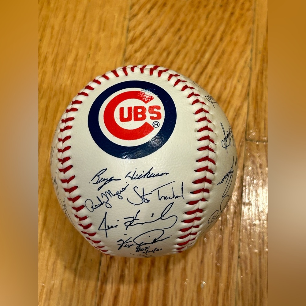 Chicago Cubs SGA Signature Baseball Chicago Tribune Kid News